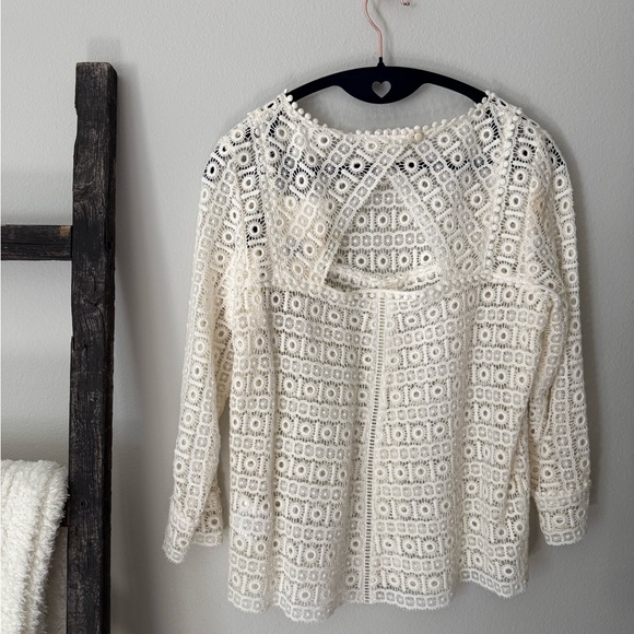 Sezane Ecru “Joss” Eyelet Blouse - Picture 4 of 5